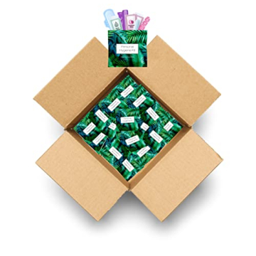 Green Fern Style Menstrual Kit All-in-One 50 Pack | Convenience on The Go | Period Kit for Travellin...