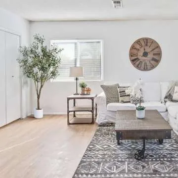 Jocoevol Artificial Olive Tree 7FT, Indoor Fake Silk Plant with Realistic Trunk, Leaves, Fruits and White Planter, Faux Potted Tree for Home Decor and Housewarming Gift, 1 Pack