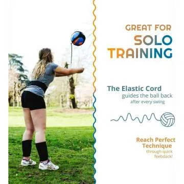 Puredrop Volleyball Solo Training Aid - Adjustable Features