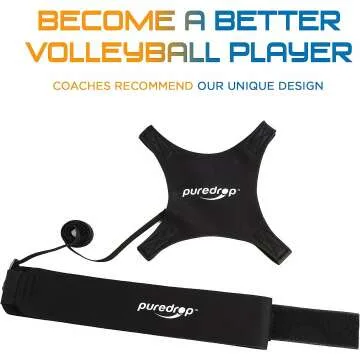 Puredrop Volleyball Solo Training Aid - Adjustable Features