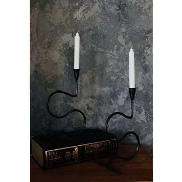 Elegant Iron Hand Forged Candle Holder for Vintage Decor