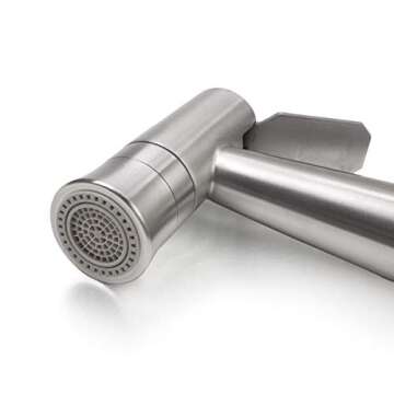 Handheld Bidet Sprayer for Toilet, Soosi Dual Mode Spray Head (Jet/Soft) Baby Cloth Diaper Sprayer Bidet for Toilet Stainless Steel Bathroom Hand Held Muslim Shattaf (Bidet Sprayer Head Only)