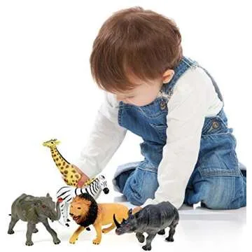 Click N' Play Jumbo Animal Figurine Playset for Kids