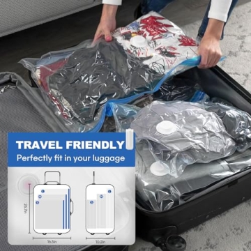 VMstr Travel Vacuum Storage Bags with Electric Pump