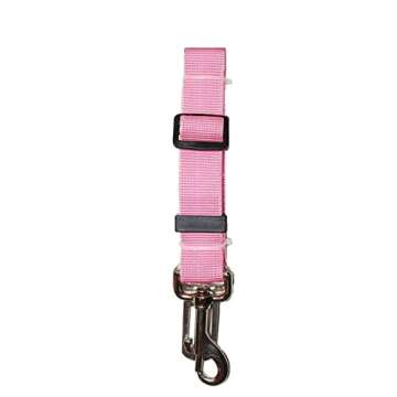Downtown Pet Supply Universal Dog Seat Belt for Car, Pink 16-27" 1 PK - Dog Safety Belt for Car with...