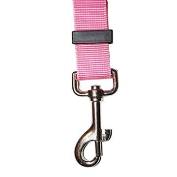 Downtown Pet Supply Universal Dog Seat Belt for Car, Pink 16-27" 1 PK - Dog Safety Belt for Car with a Swivel Snap Hook and Car Seat Belt Clip - Adjustable Dog Tether for Car, Fits Most Vehicles