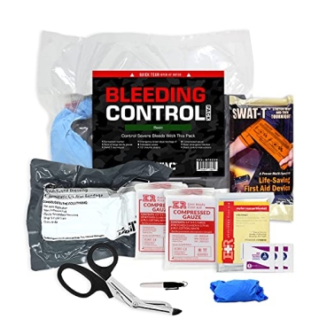 MediTac Basic Bleeding Control Pack Featuring SWAT-T Tourniquet and Emergency Essentials
