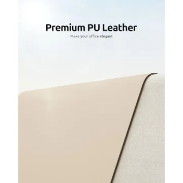 YSAGi Leather Desk Pad Protector - Large Waterproof Mat