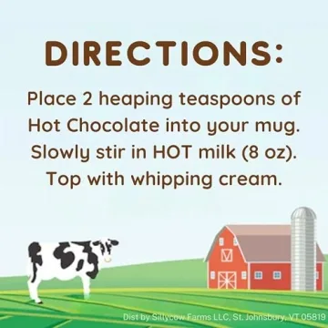 Sillycow Farms Hot Chocolate Mix Flavor | Gluten Free & Non GMO, All Pure Ingredients for Healthier Indulgence | Dairy Free, Vegan, Nut Free Certified Quality Cocoa Powder Blend - Pack of 2