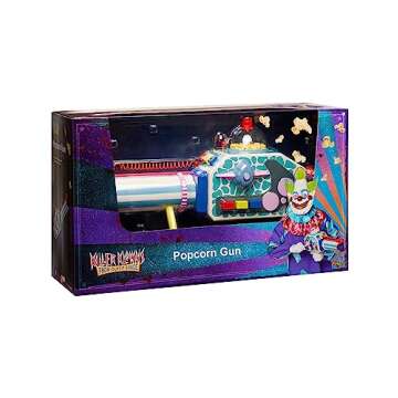 Spirit Halloween Killer Klowns from Outer Space Popcorn Bazooka Prop | Officially Licensed | Killer Klowns Collectible | Clown Costume Accessory | LED Light Up Bazooka Multicolored