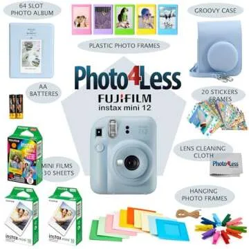 Fujifilm Instax Mini 12 Instant Film Camera Bundle