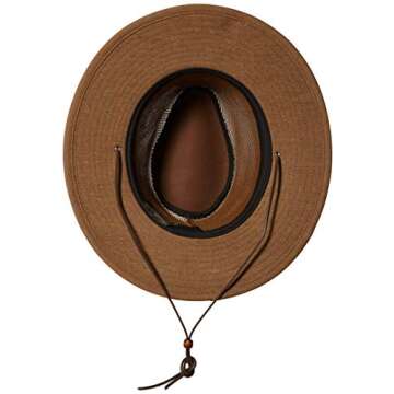 Henschel Hats Aussie Breezer Hat - Sun Protection & Crushable Soft Mesh Hat - Outdoor Men's Summer Hat with Adjustable String