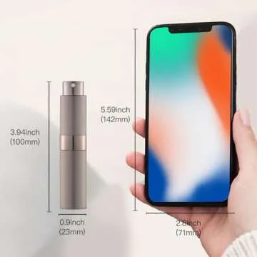 LISAPACK 8ML Atomizer Perfume Spray Bottle for Travel