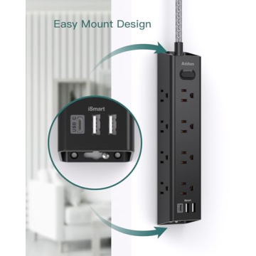 Surge Protector Power Strip with USB Ports for All Needs