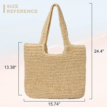 GOLDTIMO Stylish Large Beach Bag for Summer Vacations