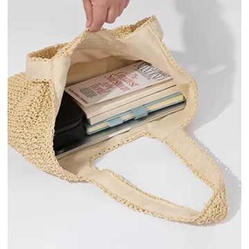 GOLDTIMO Stylish Large Beach Bag for Summer Vacations