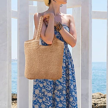 GOLDTIMO Stylish Large Beach Bag for Summer Vacations