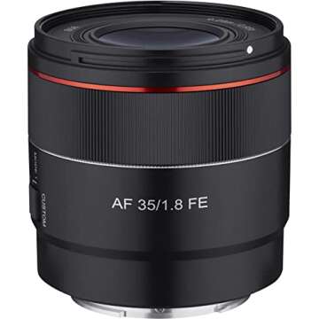 Rokinon AF 35mm F1.8 Auto Focus Full Frame Lens for Sony E