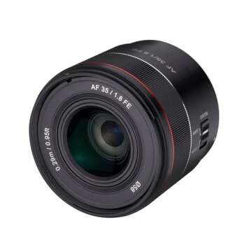 Rokinon AF 35mm F1.8 Auto Focus Full Frame Lens for Sony E