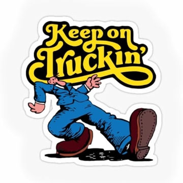 Keep On Truckin Sticker for Cars, Laptops & More