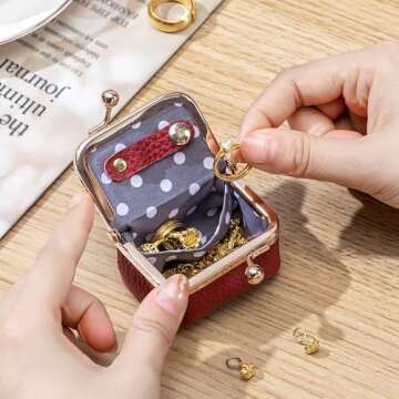 Portable Vintage Inspired Leather Jewelry Box for Women