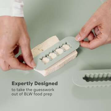 ezpz Baby Led Weaning Food Cutters for Infants 6-9 Months