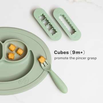 ezpz Baby Led Weaning Food Cutters for Infants 6-9 Months