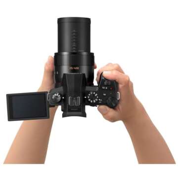 Panasonic LUMIX FZ1000 II 20.1MP Digital Camera, 16x 25-400mm LEICA DC Lens, 4K Video, Optical Image Stabilizer and 3.0-inch Display – Point and Shoot Camera - DC-FZ1000M2 (Black)