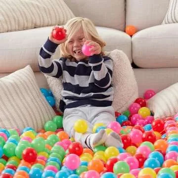 Amazon Basics Colorful Crush-Proof Ball Pit Balls for Kids