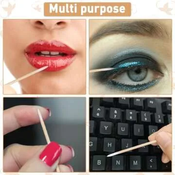 Fenshine Microblading Cotton Swabs - 1000 Count for Makeup Use