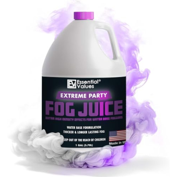 Fog Machine Fluid - Extreme High Density, 128 FL OZ, Heavy Fog for Water Based Foggers