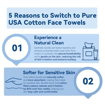 Winner Face Towels XL, 100% USA Cotton Disposable Towels