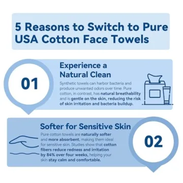Winner Face Towels XL, 100% USA Cotton Disposable Towels