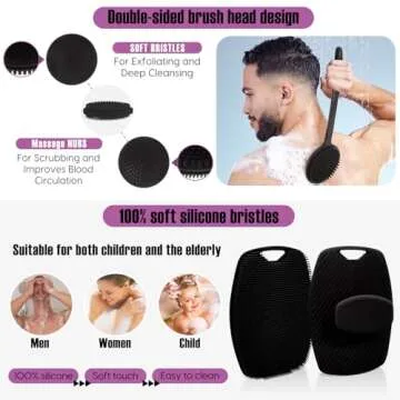 VWMYQ Back Scrubber for Easy Exfoliating Showers