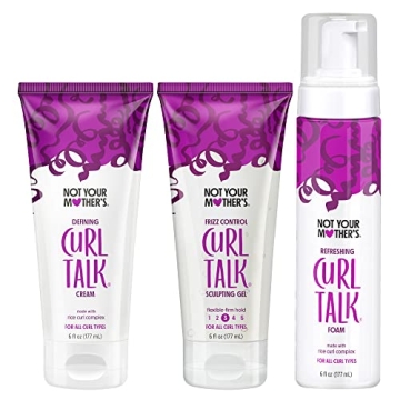Not Your Mother's Curl Talk Frizz Control Trio - Ultimate Curl Care Set (3-Pack) for All Curly Hair ...