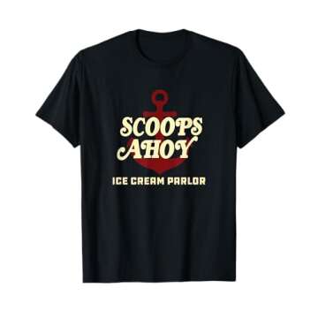 Stranger Things Scoops Ahoy Ice Cream Parlor Logo T-Shirt