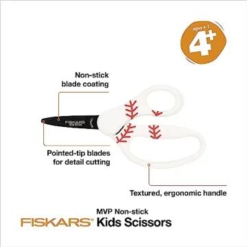 Fiskars 5" Kids Scissors with Non-Stick Blades - 3-Pack