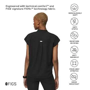FIGS Women’s Rafaela Oversized Scrub Top – Unmatched Comfort