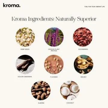Kroma Super Porridge, Gluten Free, Chocho Plant Protein, Vegan Superfood Breakfast Cereal with Hemp Seeds, Cinnamon, Oats, Coconut, Healthy Fiber, and Other Organic Ingredients, 9 Servings