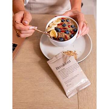 Kroma Super Porridge, Gluten Free, Chocho Plant Protein, Vegan Superfood Breakfast Cereal with Hemp Seeds, Cinnamon, Oats, Coconut, Healthy Fiber, and Other Organic Ingredients, 9 Servings