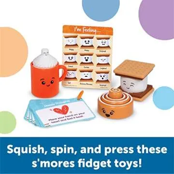 Learning Resources S’mores Break! Sensory Fidget Activity Set, Sensory Fidget Toys, Social Emotion...