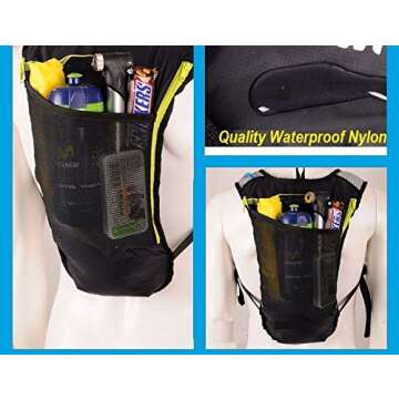 Lightweight Running Vest for Women and Men Hydration Backpack Pack with 1.5L Water Bladder Bag Running Gear Accessories for Hiking Trail Cycling Marathon