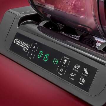 STX International STX-1000-CE Chef's Elite 15 Minute Meat & Vegetable Vacuum Tumbler Marinator with Auto Shut Off and Free Meat Tenderizer