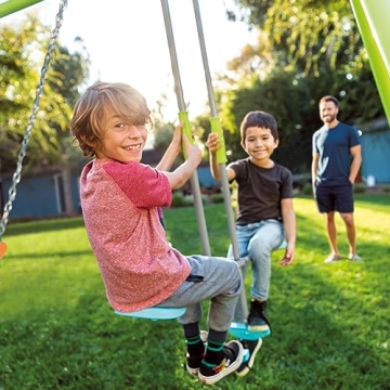 INTEK Heavy Duty Backyard Swing Set for Kids Fun