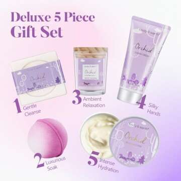 Spa Gifts for Women, Body & Earth Orchid Gift Set