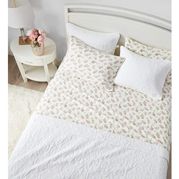 Laura Ashley Queen Cotton Flannel Bedding Set - Cozy & Elegant