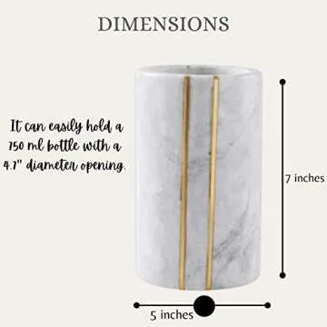 Elegant Marble Wine Chiller - Multi-Purpose Cooler and Vase