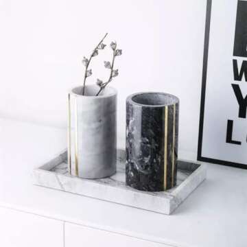 Elegant Marble Wine Chiller - Multi-Purpose Cooler and Vase