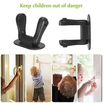 BiSiViO Child Proof Door Lever Lock - Safe & Stylish solution
