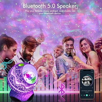 Galaxy Projector with Bluetooth Speaker and Remote